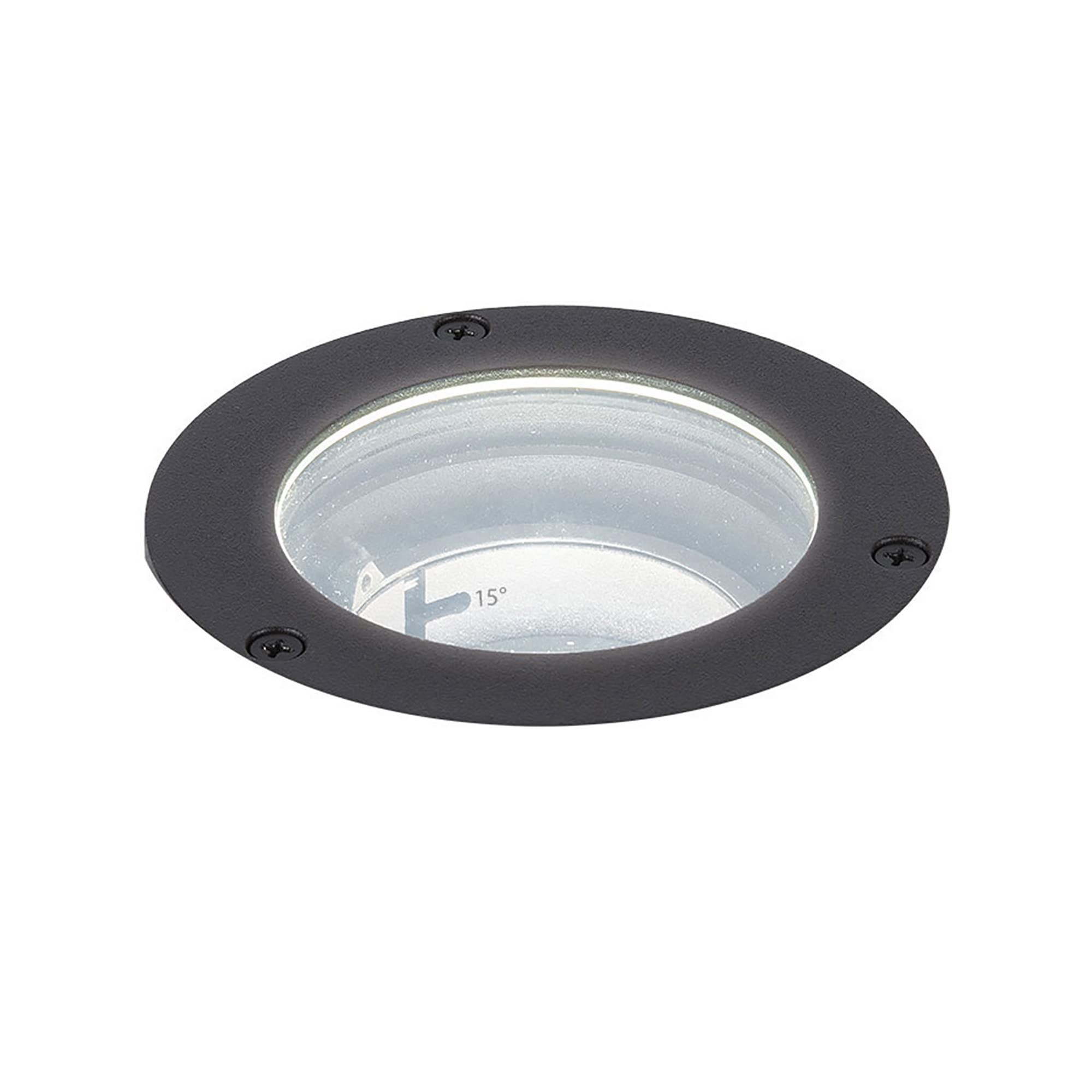 WAC Landscape Lighting, 3in Inground Light LED 12V with Adjustable Beam Angle and Integral Brightness Control 3000K in Solid Bra
