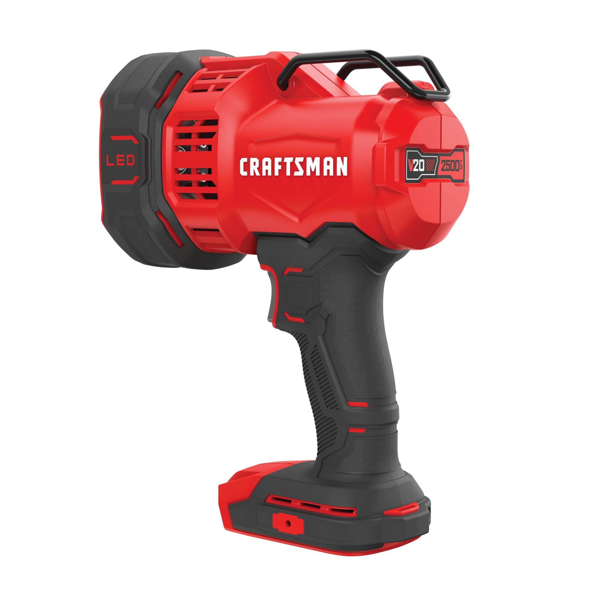 CRAFTSMAN V20 LED Work Light, Spotlight Flashlight, 2,500 Lumens, Rechargeable Spotlights Handheld, Cordless, Tool Only (CMCL060
