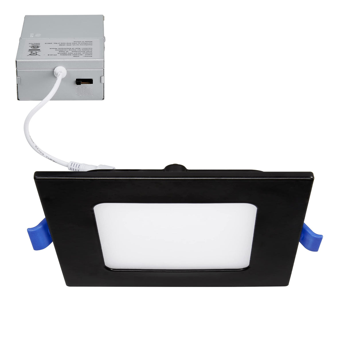 Maxxima 4-Inch Black LED Downlight, Dimmable, Color Selectable ...