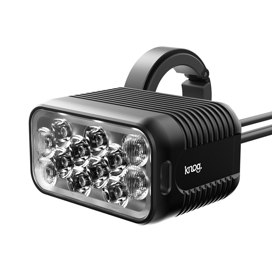 KNOG Blinder X 1800 Lumen Bicycle Light - Ultra Bright, 6 Light Modes, IP67 Waterproof, One Size, Black