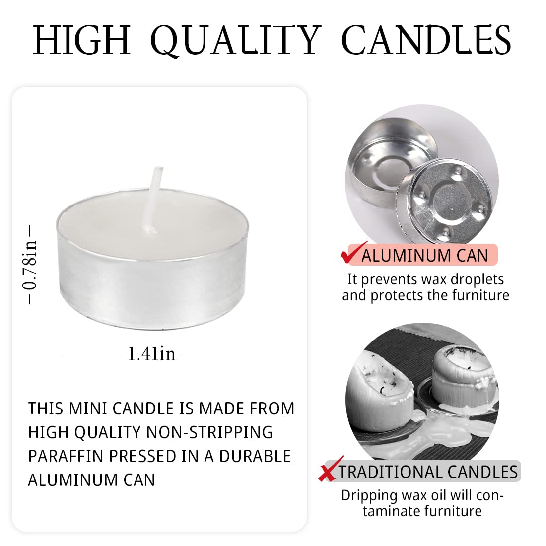 Tea Lights Candles - 12 Pack White Tealights Candle Scented Jasmine Small Candle For Home, Holiday, Wedding & Party,Dinner Table, Halloween Christmas And Holiday (White Jasmine)