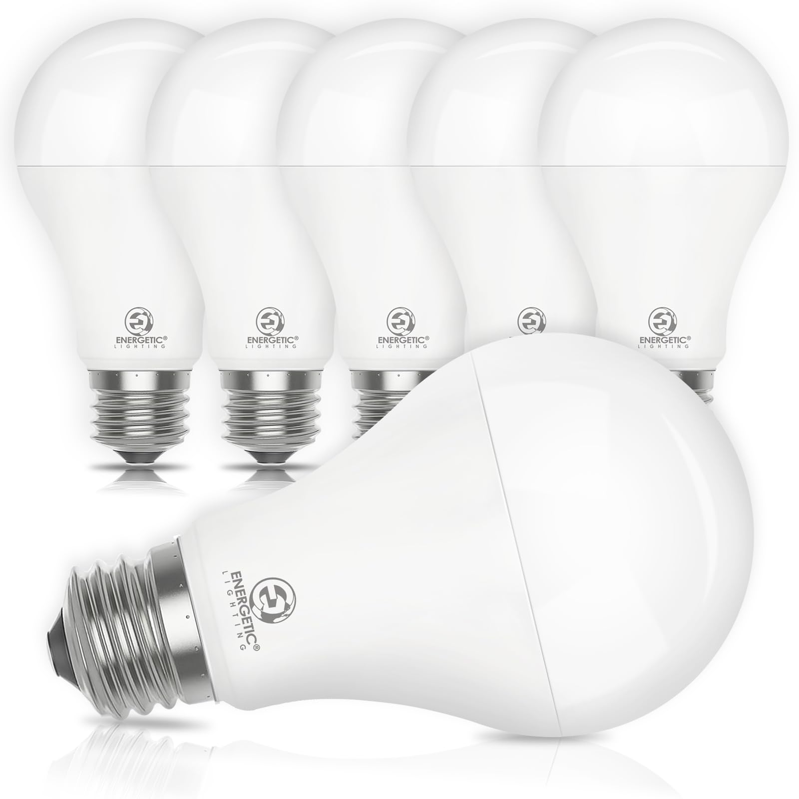 E Energetic Lighting 6 Pack 150 Watt Light Bulb, 2600Lm Super Bright, A21 Led Bulb, Warm White 3000K, High Lumens Led Bulb, Non-