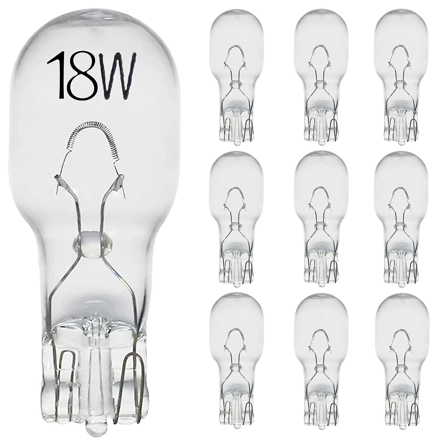 Diximus 12 Volt Low Voltage T5 T10 Landscape Bulb - 18 Watt Clear - 10 Pack - Model Malibu ML18W4C