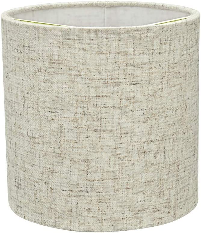 Aspen Creative 31196B, Drum Clip-On Chandelier Lamp Shade, Beige, 5&quot; Top X 5&quot; Bottom X 5&quot; Slant Height, Set Of 1