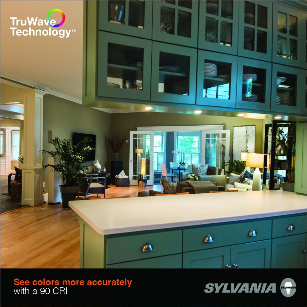 LEDVANCE Sylvania TruWave BR30 LED Light Bulb, 7.5W, Dimmable, 5 CCT (2700-5000K), Frosted Finish, Model