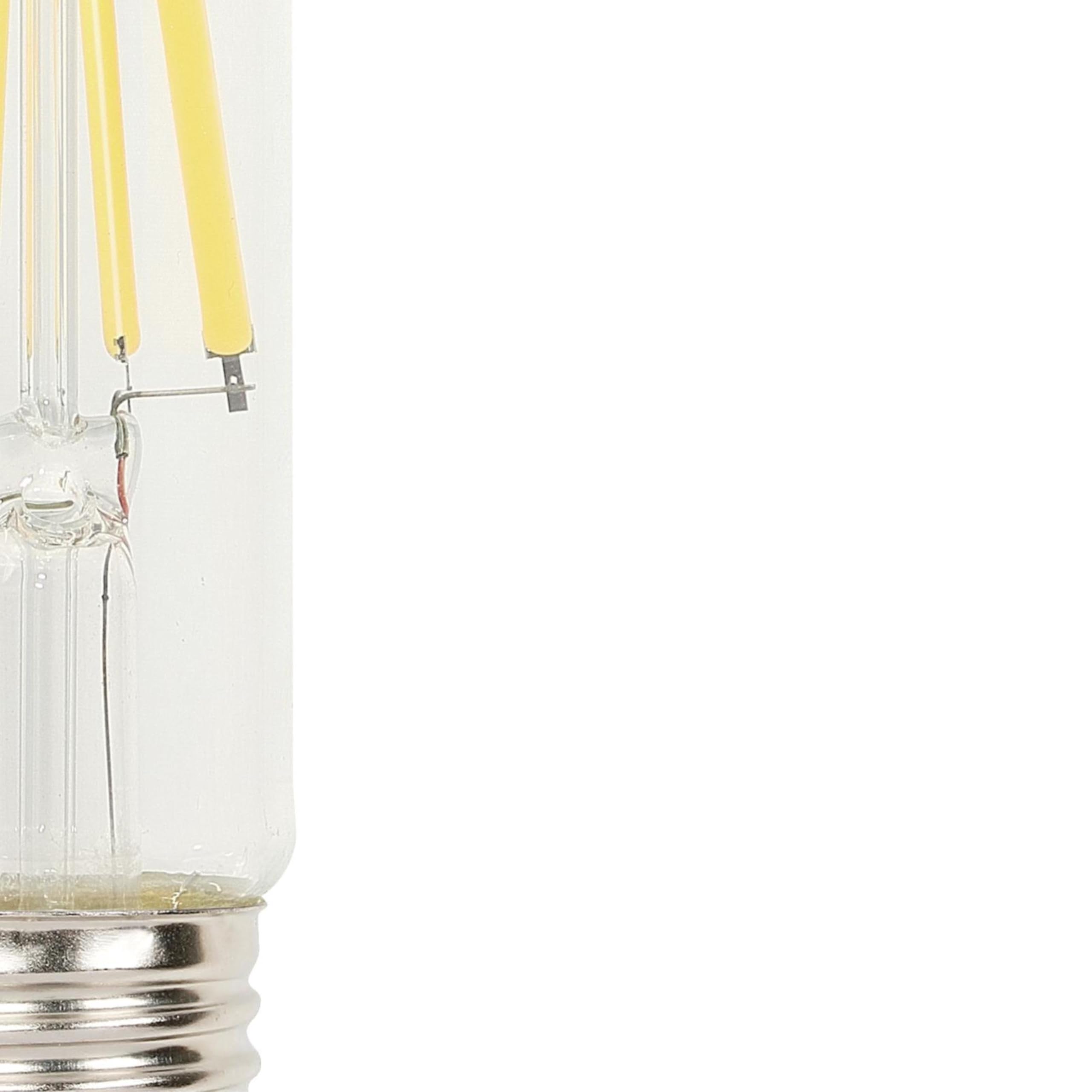 Westinghouse Lighting 5342020 8 Watt (100 Watt Equivalent) T10 Dimmable Clear Filament Led Light Bulb, Medium Base, 6 Pack
