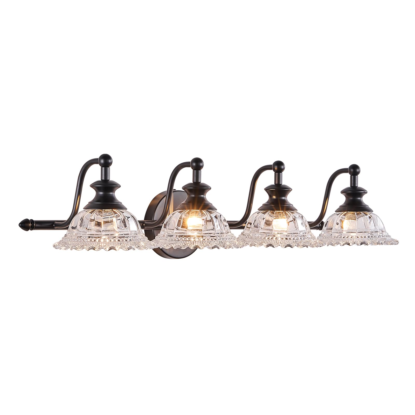 Xiedun Black Bathroom 29.7'' Vanity Light Farmhouse Vanity Lights Vanity Lighting Fixtures
