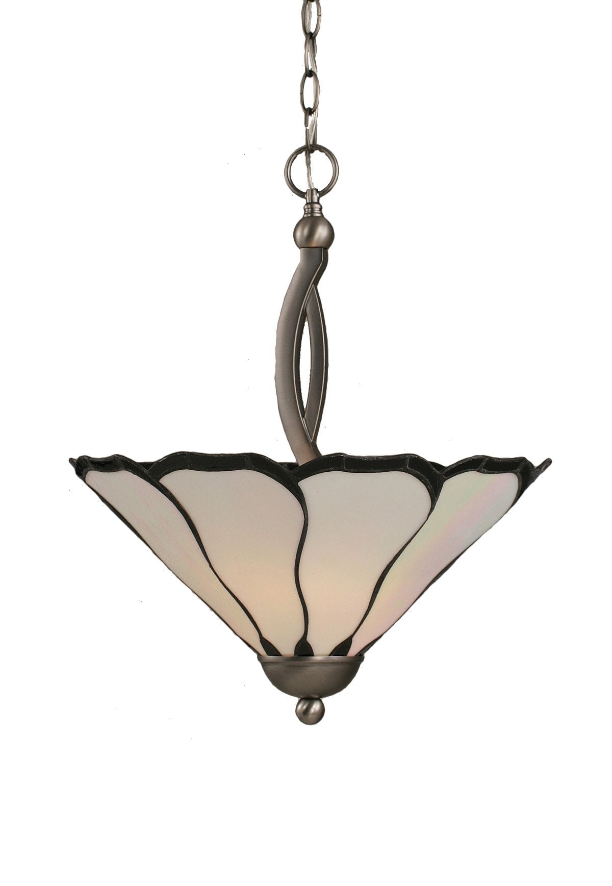 Toltec Lighting Bow 2 Light Pendant In Brushed Nickel (274-Bn-912)