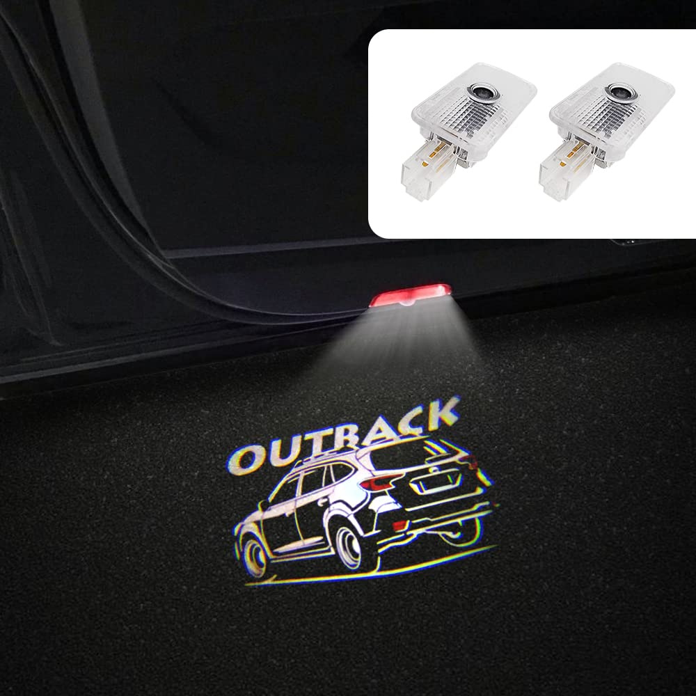 uunonaha LED Car Door Logo Lights Projector Lamp 2 pcs Compatible with Forester Outback Legacy Ascent - Outback02, Outback