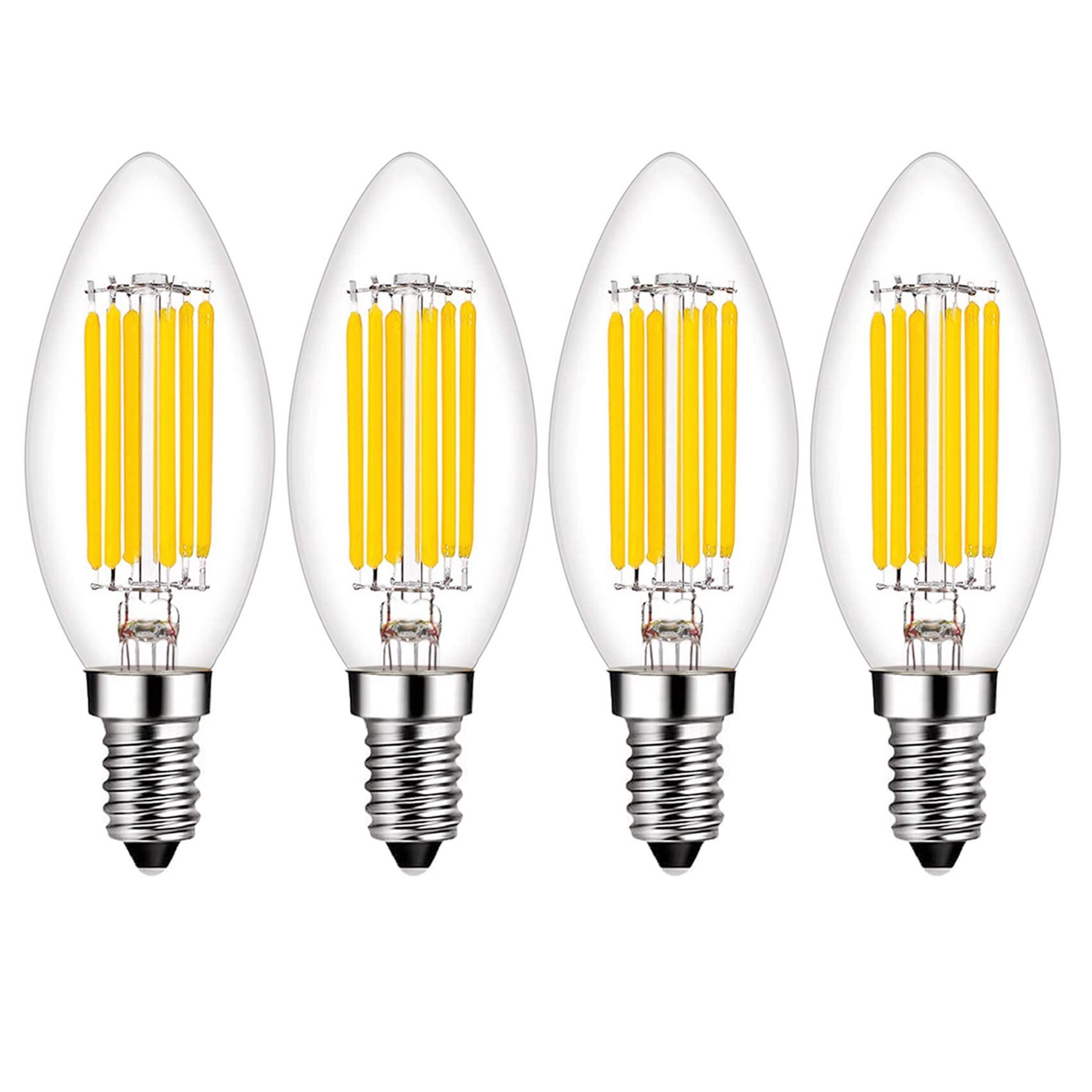 E14 Led Bulb Dimmable 60W Equivalent 2700K Warm White  E14 Light Bulbs European Base 6W 600Lumens Ac120V  E14 Edison Bulb For Turkish Lamp Light Bulb Replacement  4 Pack