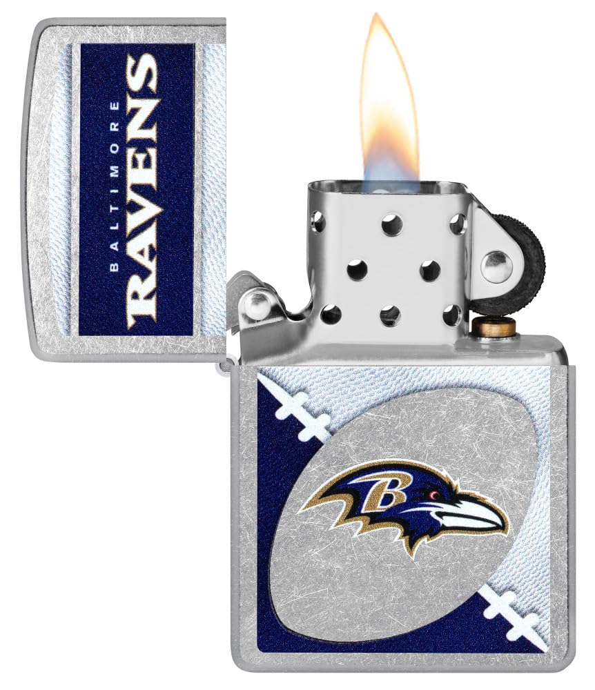 Zippo Nfl Baltimore Ravens Street Chrome Pocket Lighter