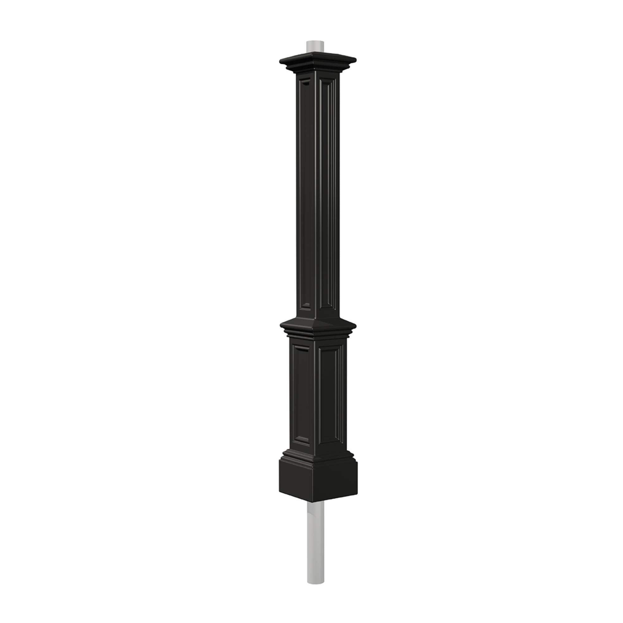 Mayne Signature Outdoor Lamp Post, 9.5x9.5 inches, Black, Model 5835-BK, Plastic Material