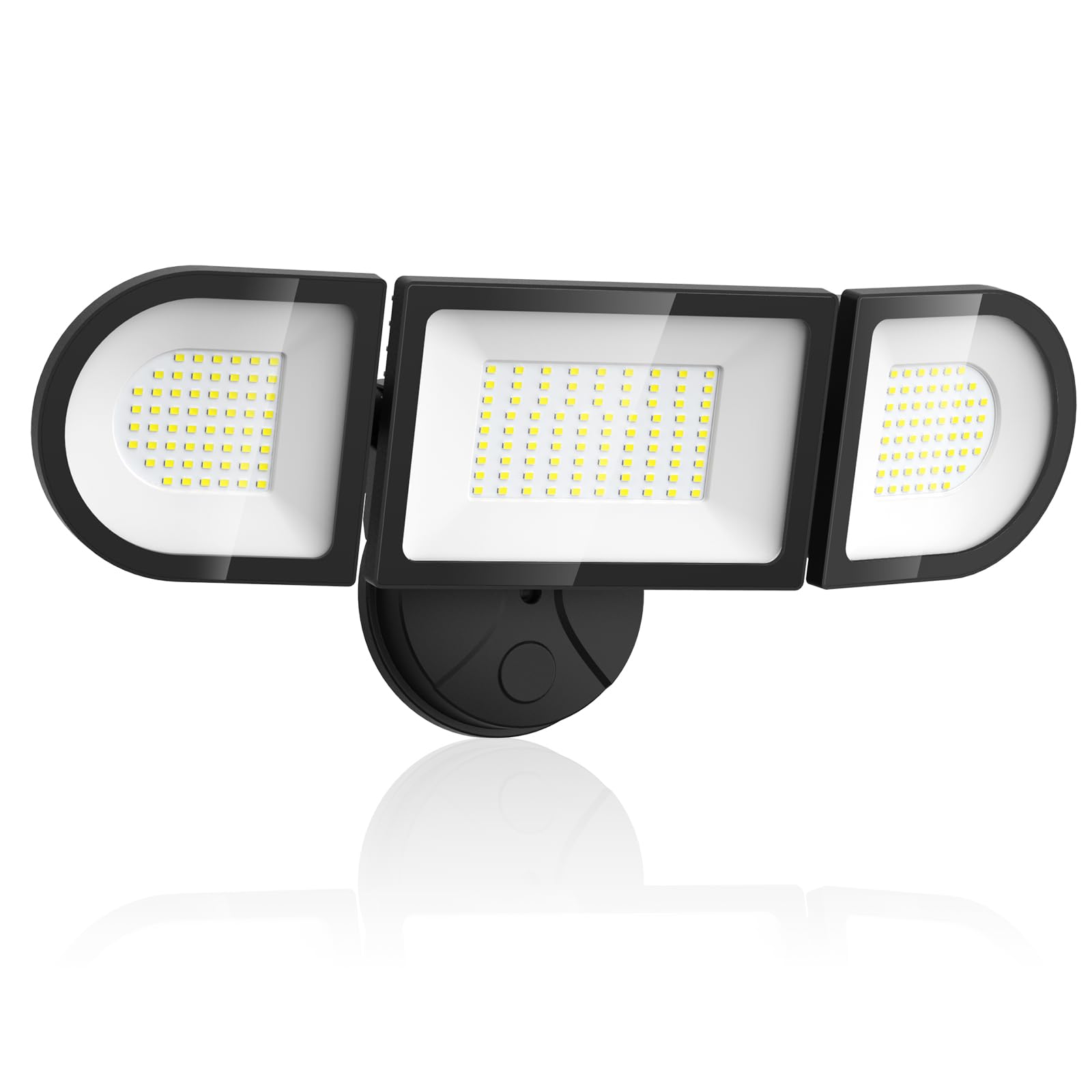 Olafus 130W LED Flood Light, 13000LM, IP65 Waterproof, 3 Adjustable Heads, 6500K, Black, Model BDD100-3