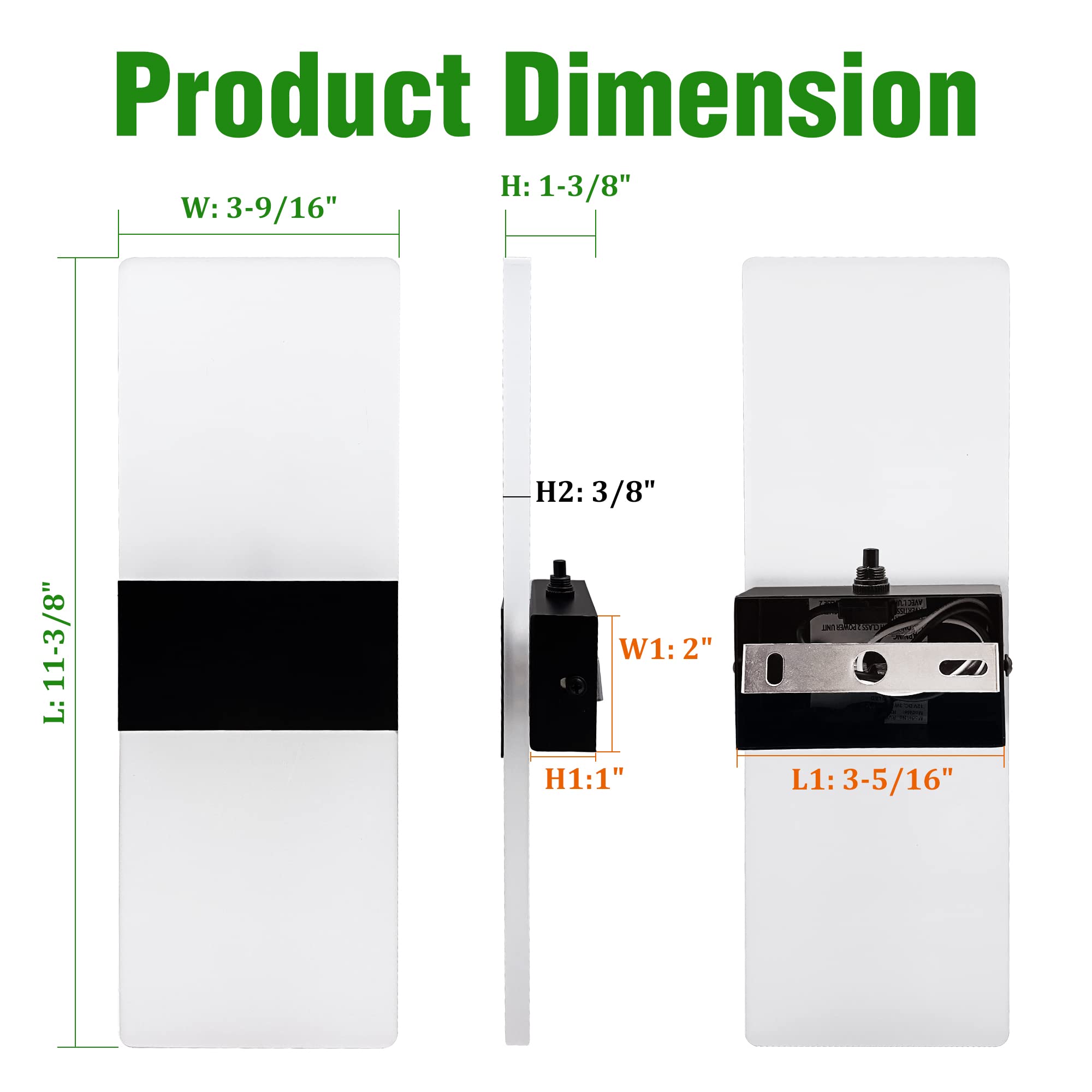 Homdec Led 12V Rv Modern Acrylic Wall Sconce Lighting With On&Off Switch  12Volts Rv Interior Decorative Wall Mounted Lamp Fixture  Warm White 3400K Bedside Lamp For Rv Motorhome Camper Trailer