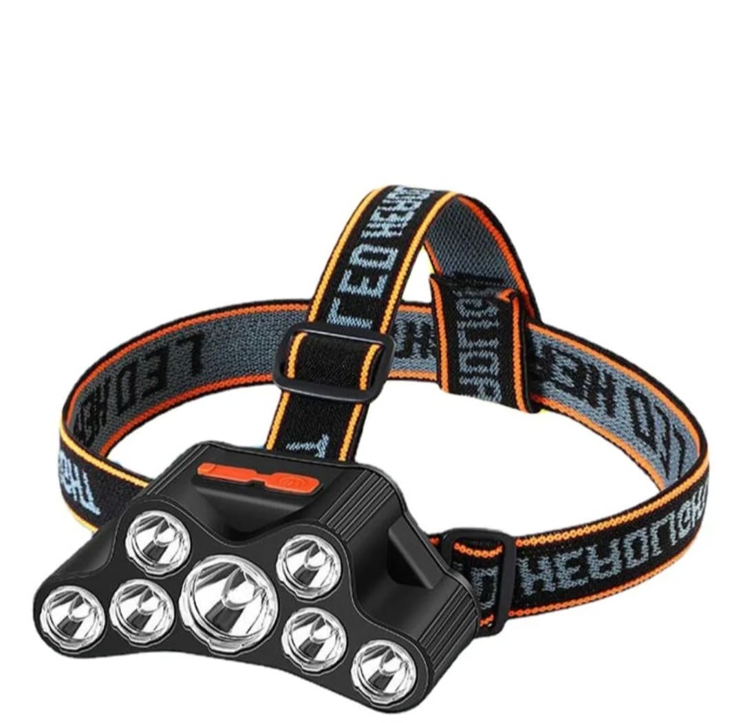 LED Headlamp, Flashlight, Adjustable Beam Portable Head Light for Outdoor Activities, Super Bright, Hands-Free, Waterproof, Rech