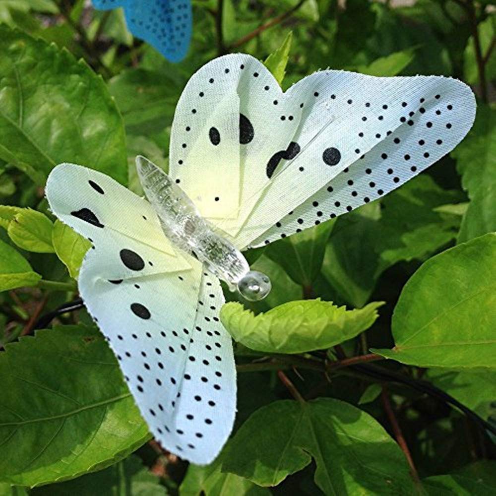 Berocia Solar Butterfly String Lights, 12 LED Waterproof, Model GL-10955, Outdoor Indoor Decoration