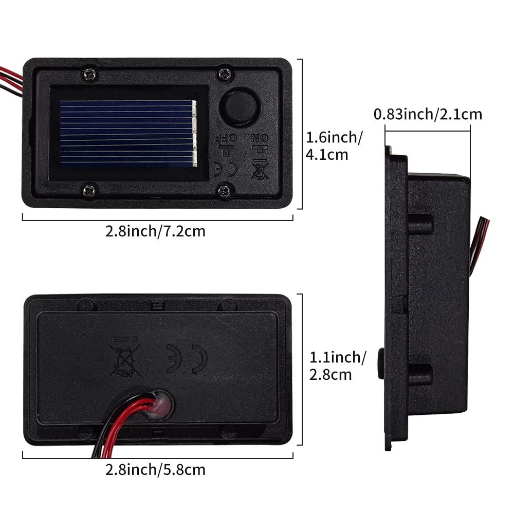 AQEENURA Solar Lantern Light Replacement Parts, Plastic, 4PCS, Model AQEENURA, for Outdoor Hanging Lanterns, Garden Decor
