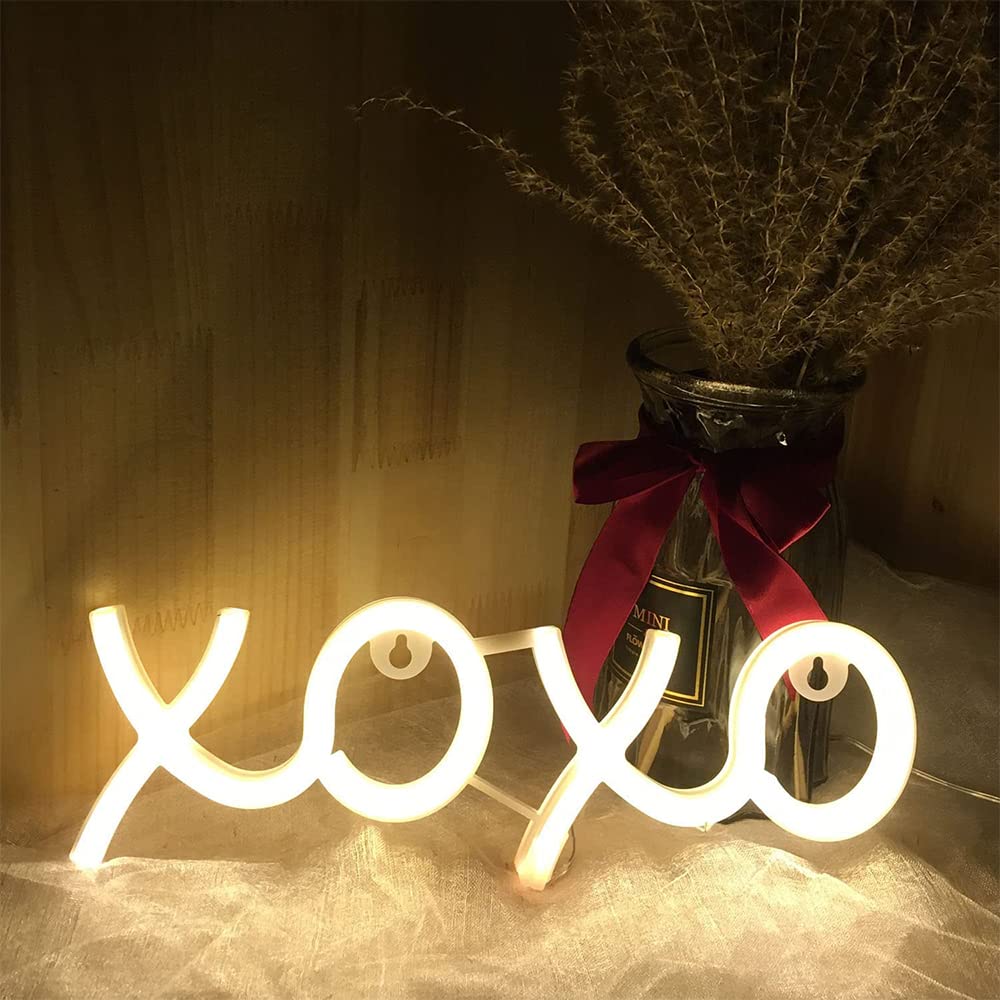 Neon Light Sign Led Xoxo Night Lights Usb Operated Decorative Marquee Sign Bar Pub Store Club Garage Home Party Decor