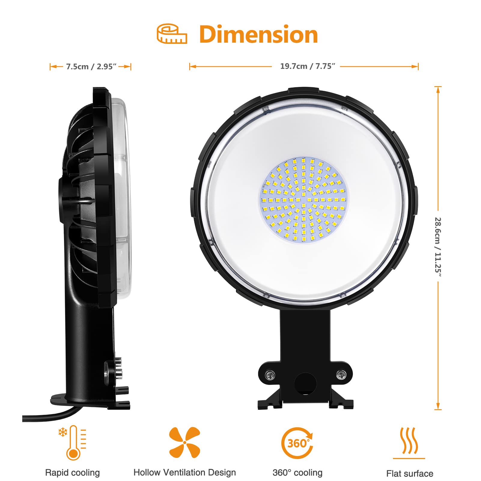Viugreum 100W Led Barn Light - 20 Pack, 12000Lm, Dusk To Dawn, Ip65 Waterproof, 5000K Daylight, Model Zt0002