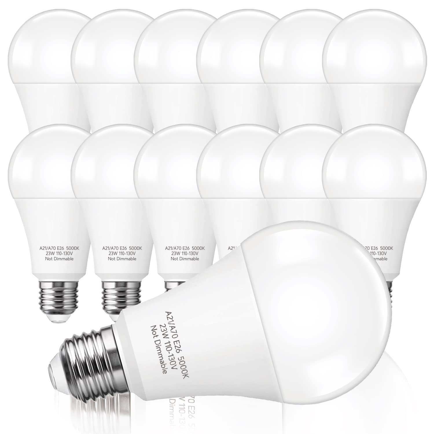 Prosperbiz 23W Led Bulb, 150-200W Equivalent, 2500 Lumens, Daylight White, 