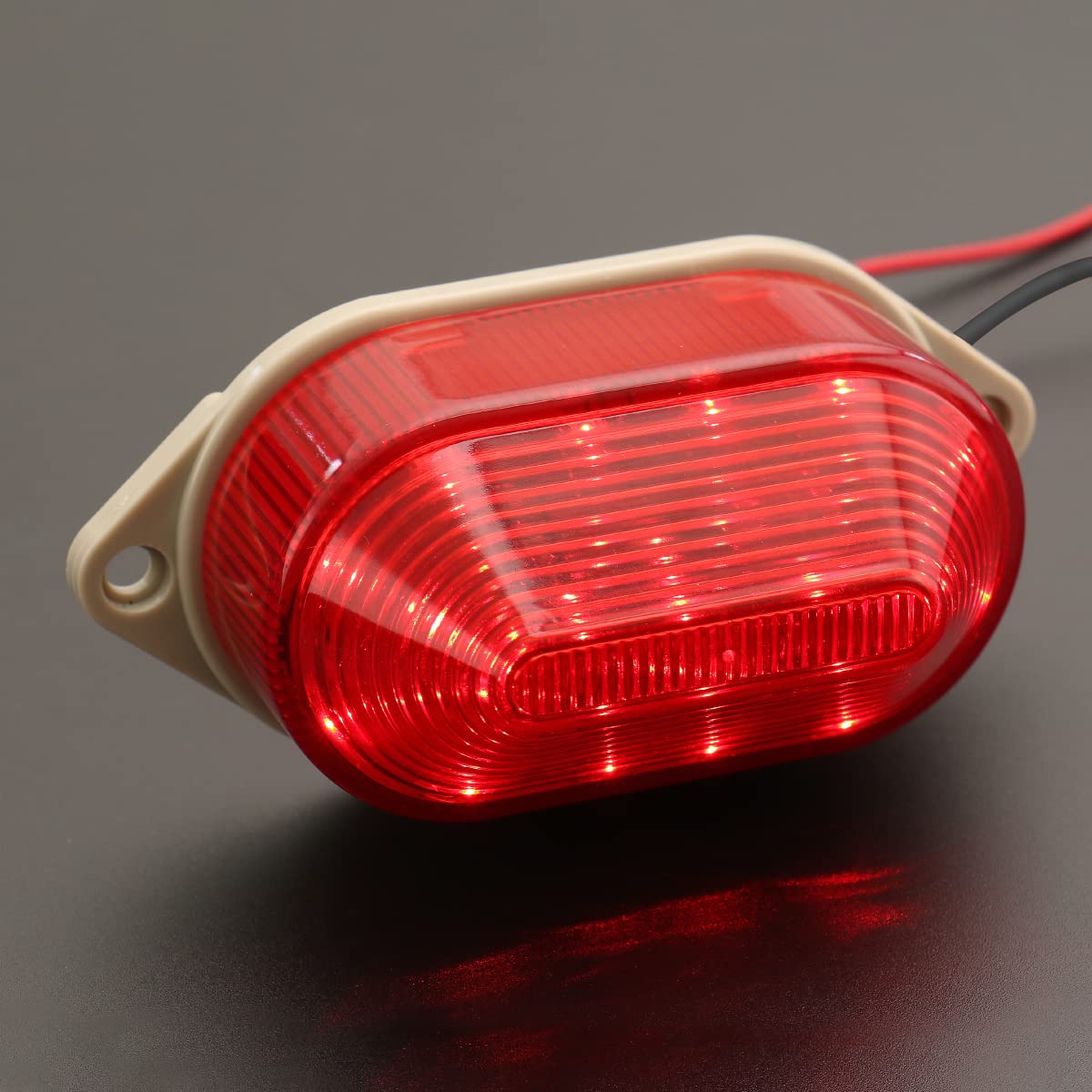Baomain Industrial Signal Red Mini Warning Light Strobe Warning Lamp Lte-5051 Dc 12V 2W