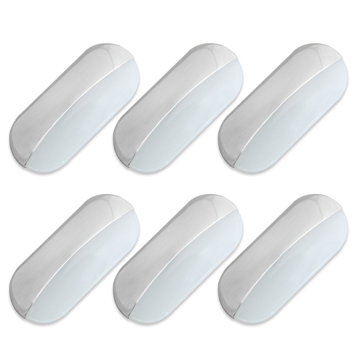 Dream Lighting 12V Led Oval Courtesy Lights - Warm White, Ip65, Pack Of 6 For Rv/Boat/Camper