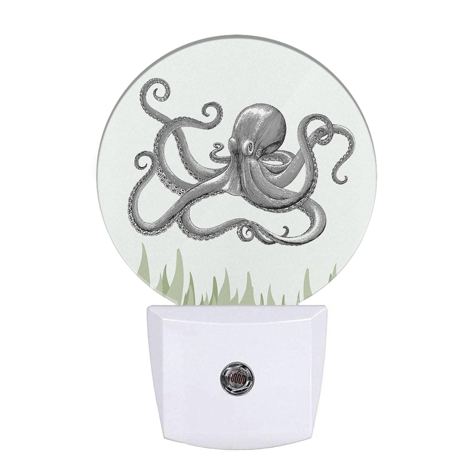 Uanvaha Cute Snowman Night Light Christmas Snowman Winter Plug-in Nightlight Auto Sensor LED Lighting for Men Women Boys Girls C