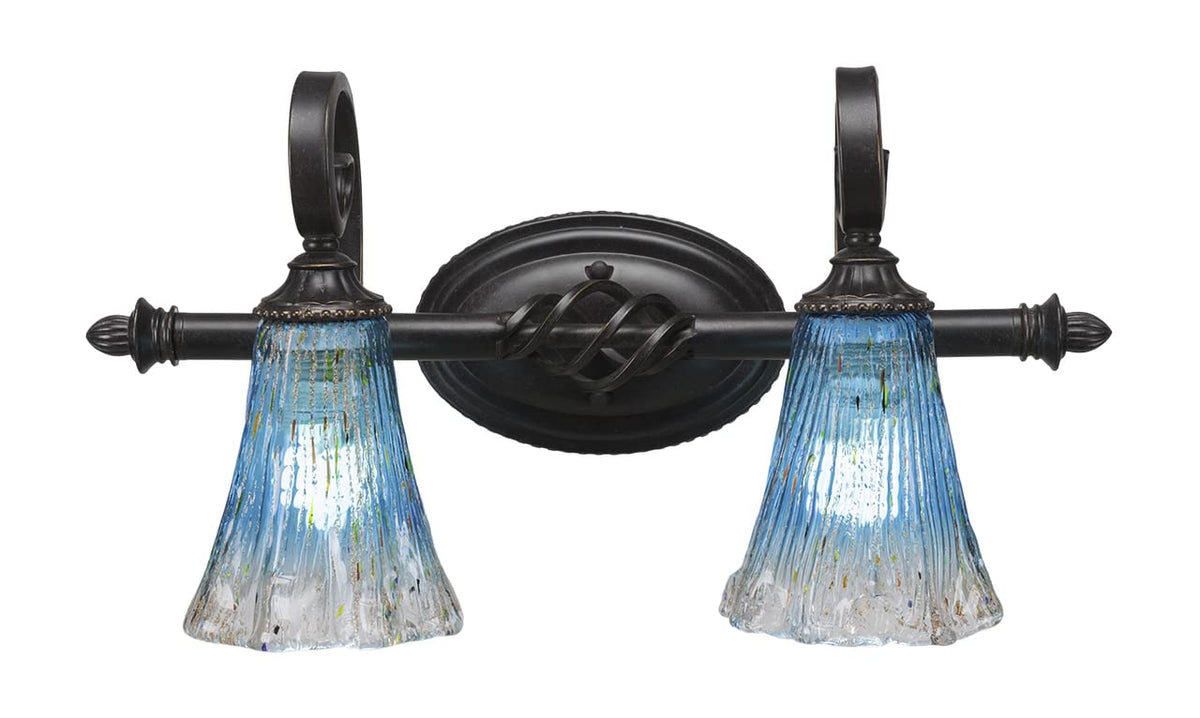 Toltec Lighting Elegante 2 Light Bath Bar In Dark Granite (162-Dg-725)
