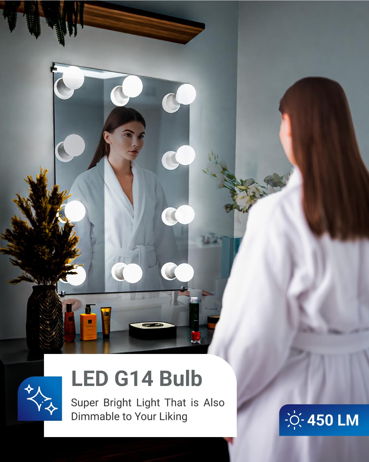 Sunco Lighting E12 LED Bulb Candelabra, 5W (40W Equivalent), 3000K Warm White, 10 Pack, Frosted G14 Globe, Non-Dimmable