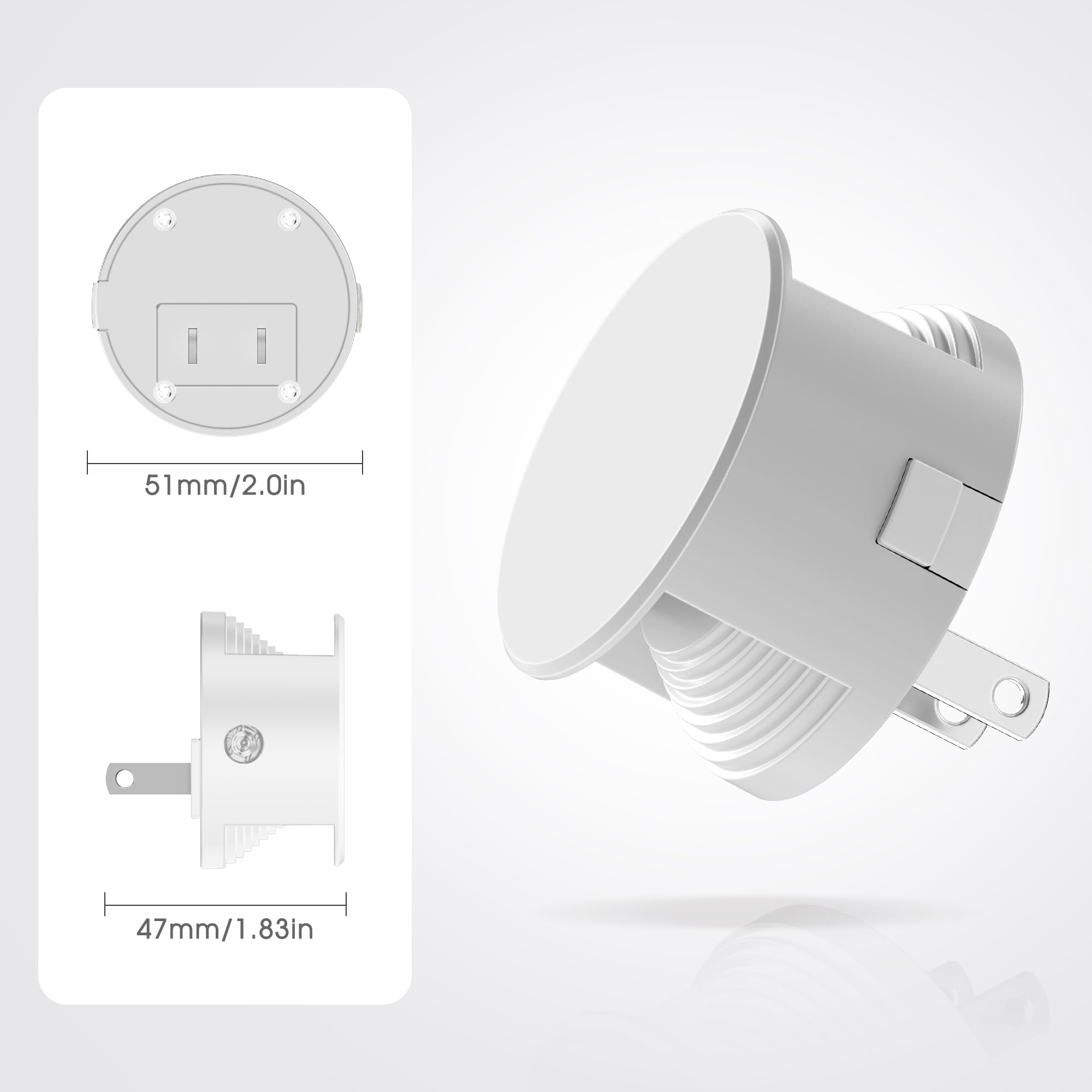 Night Light [2 Pack], Night Lights Plug Into Wall, 3 Adjustable Brightness Levels, Dusk To Dawn Sensor, Soft Amber Glow, Ideal N