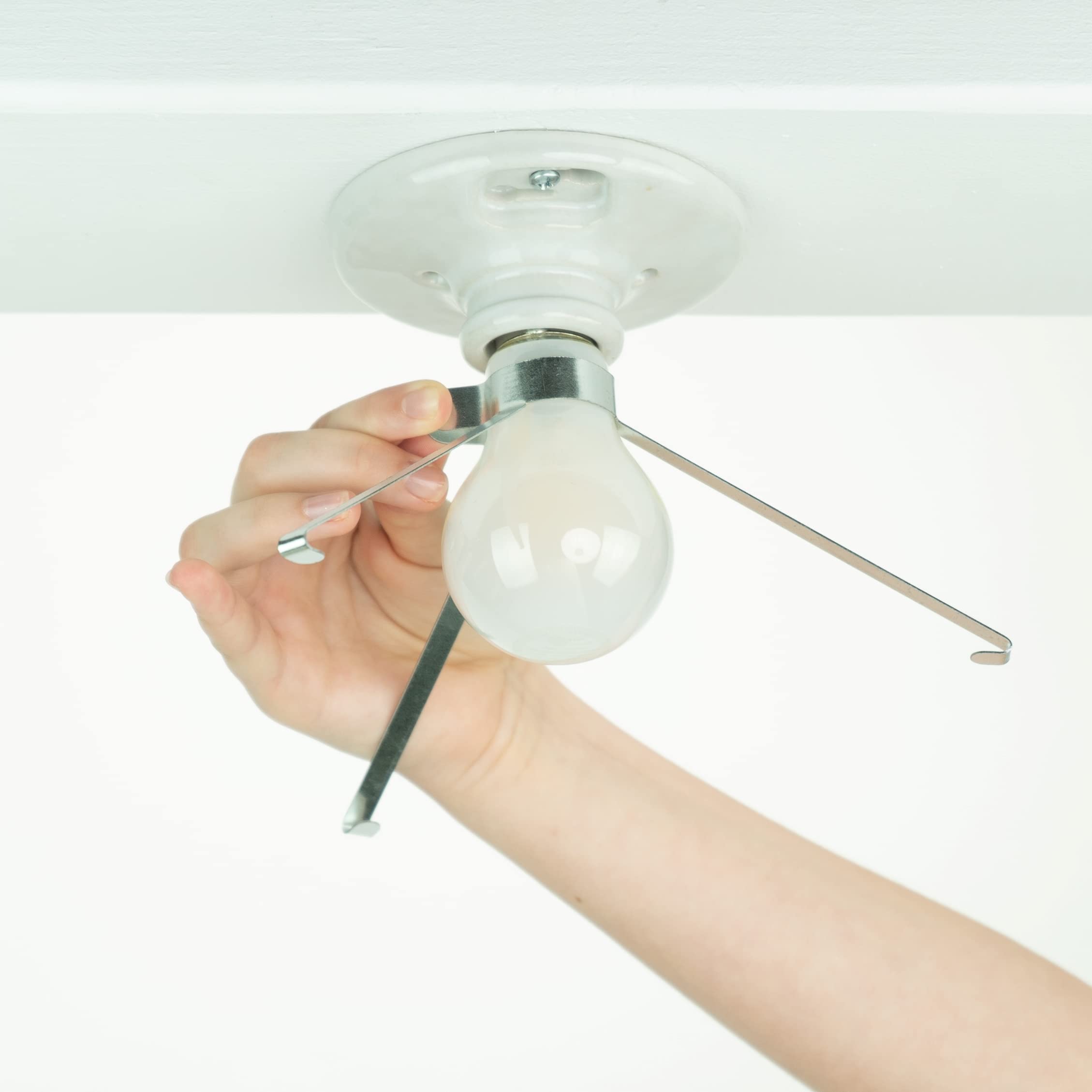 Ez Shade Ceiling Light Cover - Helps Cover Exposed Light Bulbs In The Ceiling - 3 Pack