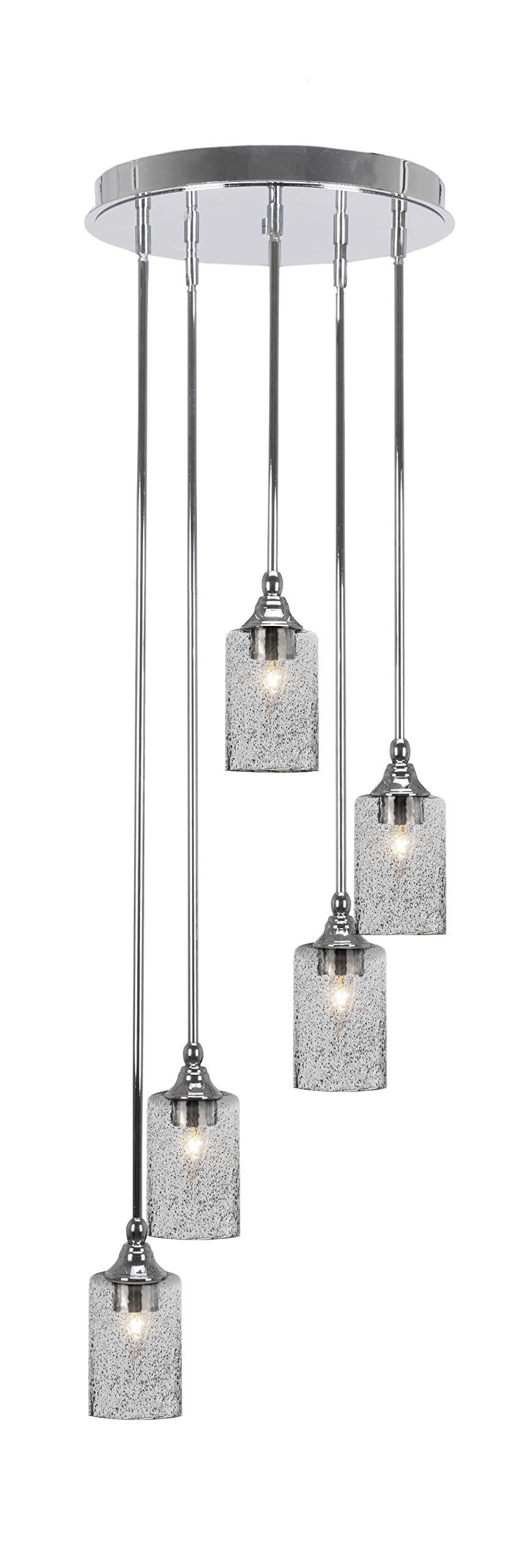 Empire 5 Light Cluster Pendalier in Chrome Finish (2145-CH-3002)