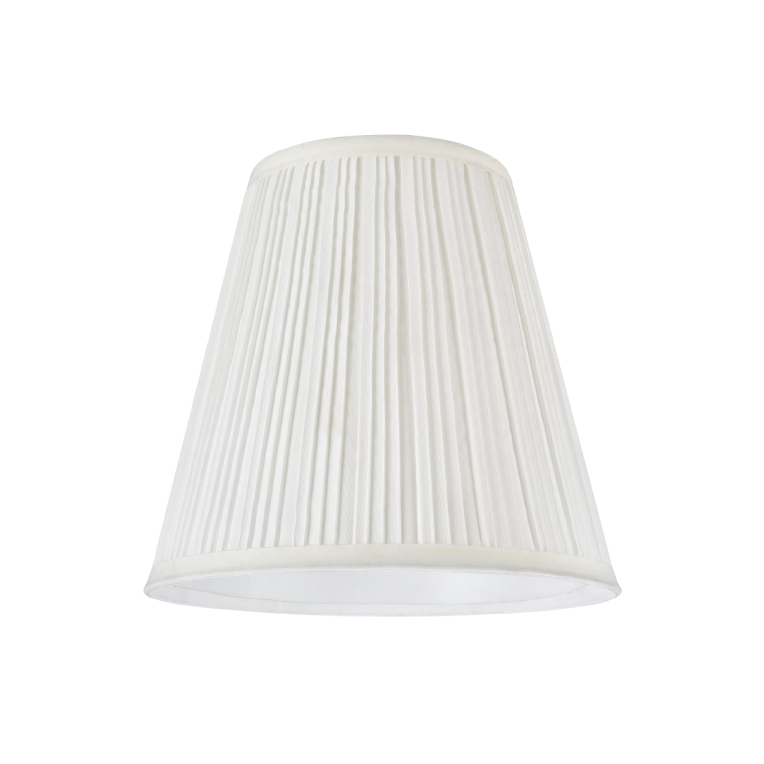 Aspen Creative 33004A, Transitional Pleated Empire Spider Construction Lamp Shade in Off White, 9&quot; wide (5&quot; x 9&quot; x 8-1/2&quot;)