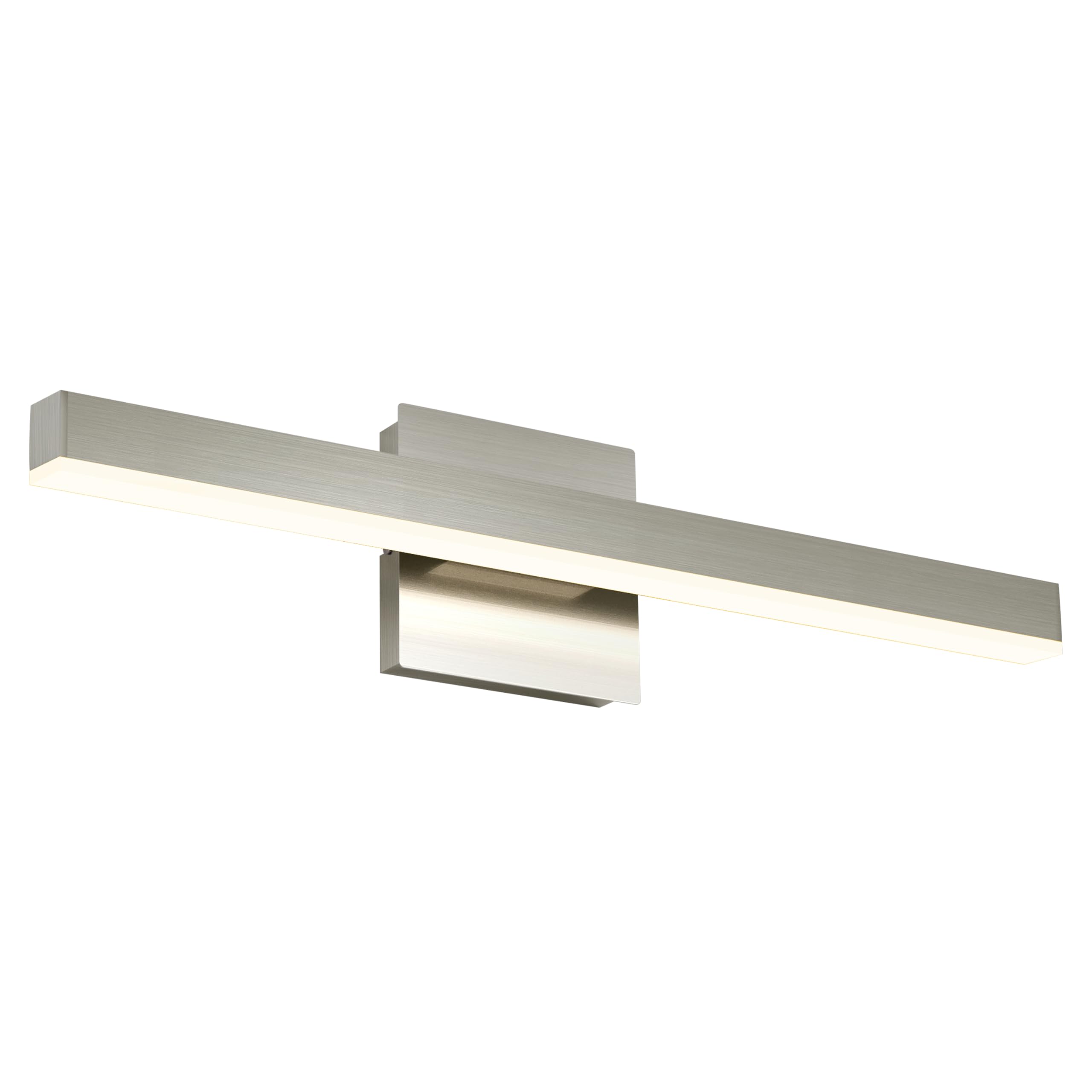 Joossnwell Led Bathroom Vanity Lighting Mirror Front Makeup Lights Fixtures Indoor Wall Mount Sconces Lamps Brushed Nickel 23.62