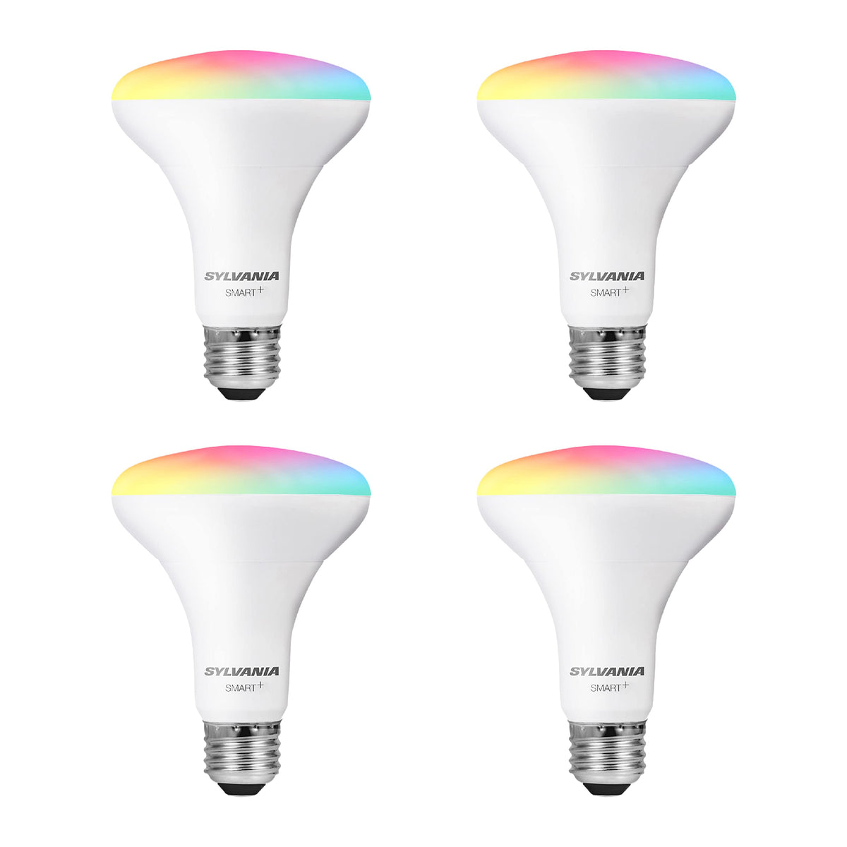 Sylvania Wifi Led Smart Light Bulb, 65W Equivalent Full Color And Tunable White Br30, Dimmable, Compatible With Alexa And Google