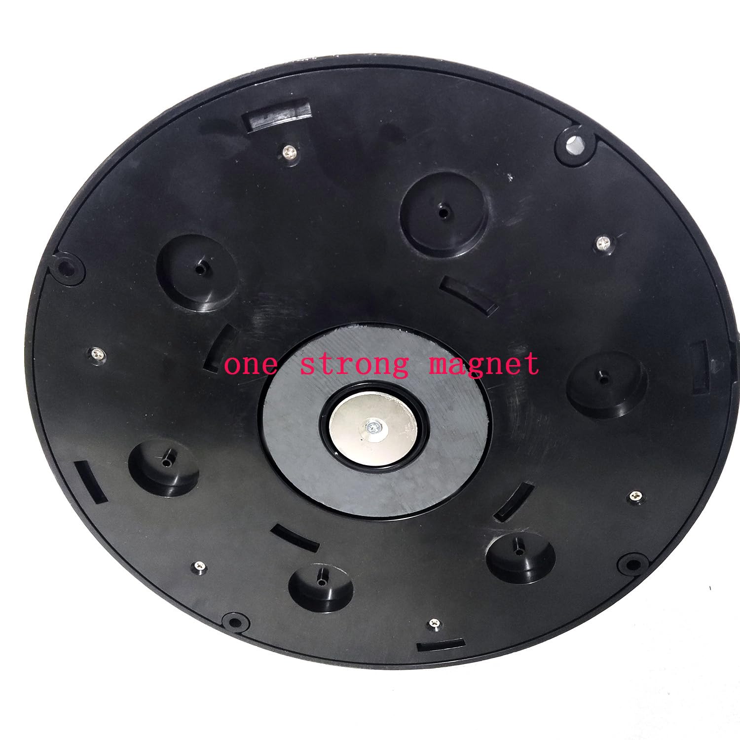 HANGXING 8 Inch 50W LED Search Light - 360° Rotating, Remote Control, Waterproof, Magnetic Base, Black - Model HX115-50W