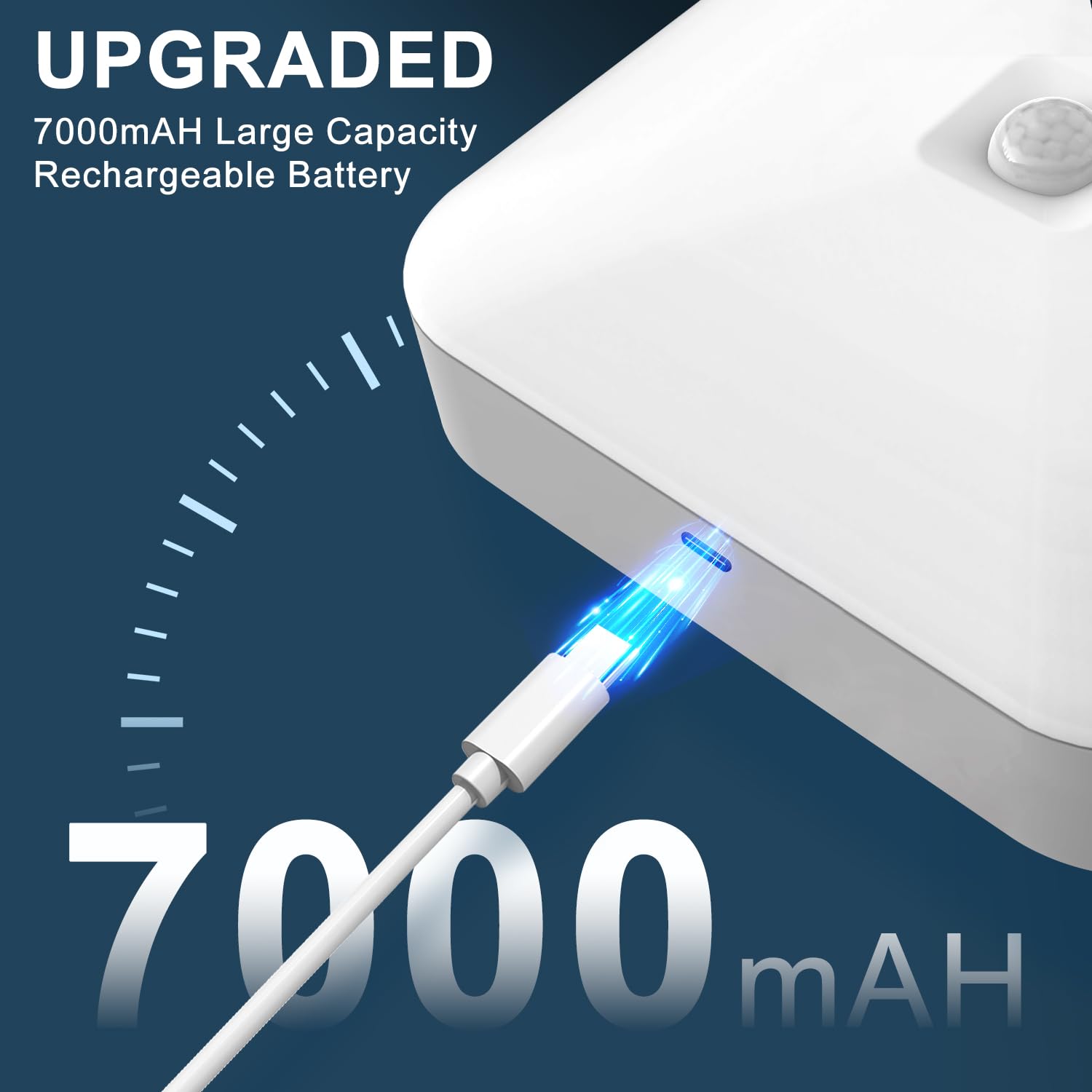 Whitepoplar Motion Sensor Rechargeable Ceiling Light Indoor With Remote, Wireless Battery Operated Rechargeable Sensor Light For