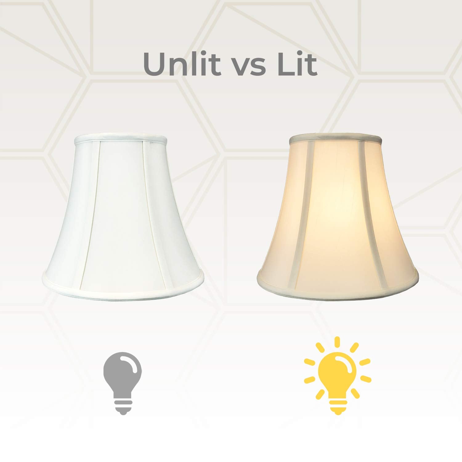 Royal Designs, Inc. True Bell Basic Lamp Shade - Eggshell - 6.5 X 12 X 10.5