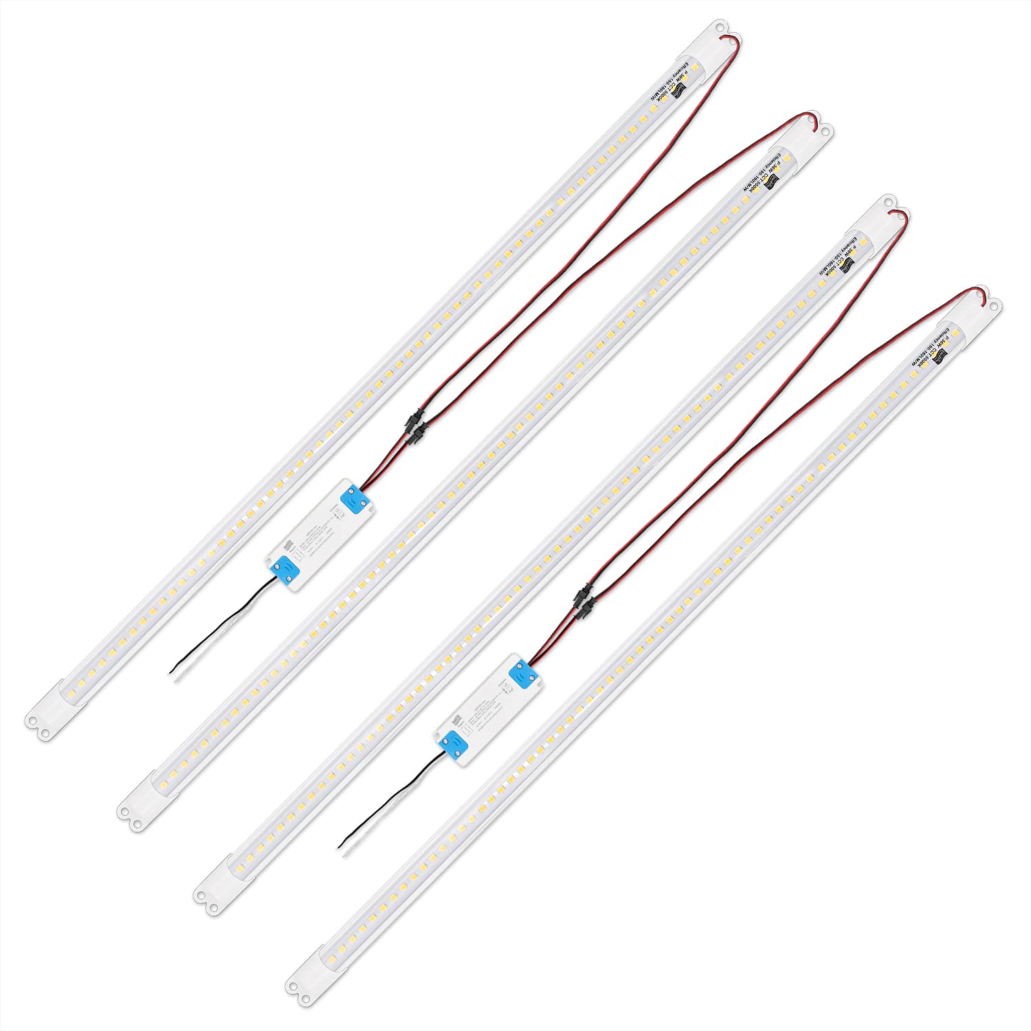 4FT Magnetic LED Retrofit Kit  Recessed T8T10 Fluorescent Light Tube  Panel Light  Troffer Quick Kit  No Professional Tools Required  36W  3500K Warm Light (2 Pack)