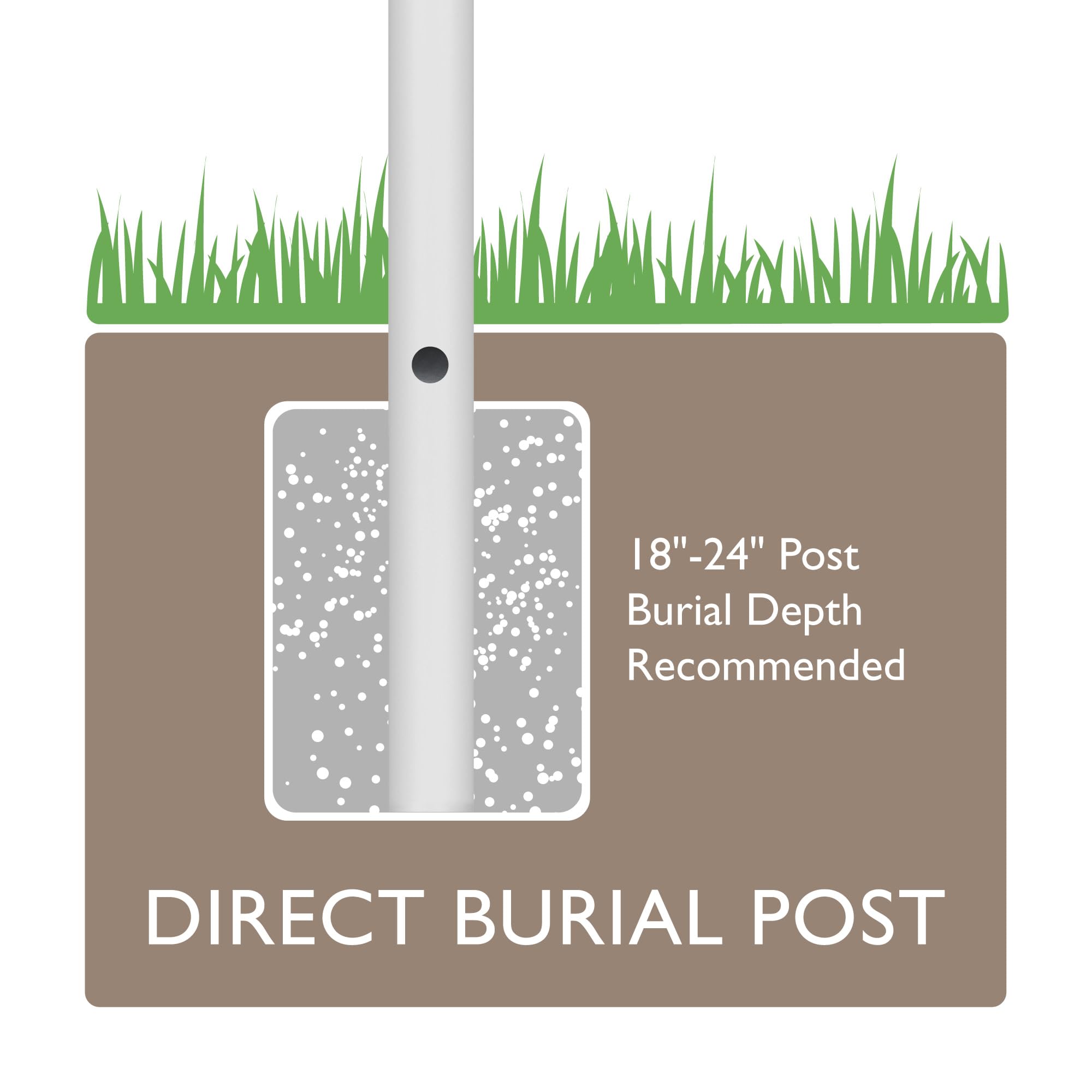 Design House Traditional Outdoor Lamp Post With Cross Arm, 80-Inch By 3-Inch, Weather-Resistant White Finish, 589622