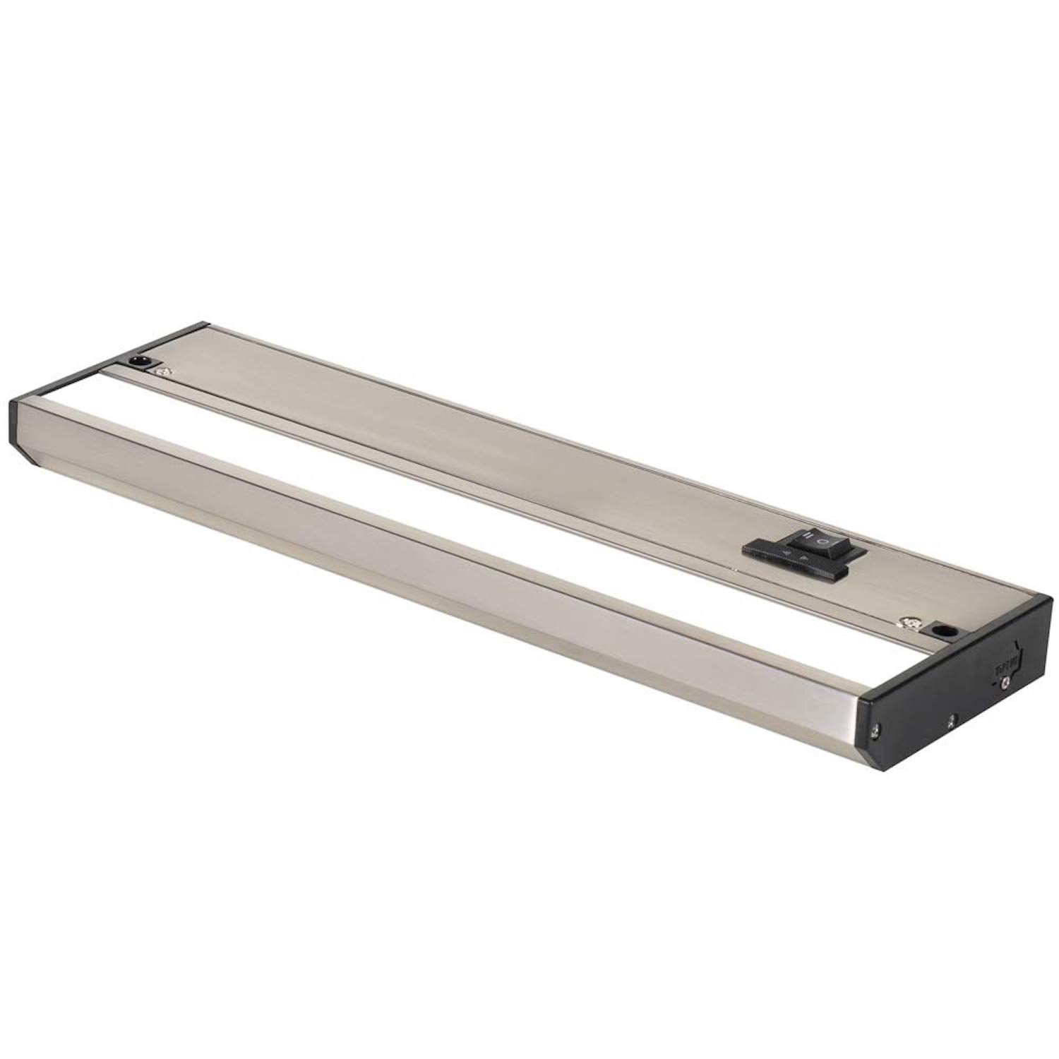 Led Under Cabinet Lighting Hardwired - Linkable Undercabinet Lights For Kitchen - 3Cct 12 Inch Satin Finish - Undercounter Dimmable Plug In Light Or Hard Wired - Under Counter Fixture Direct Wire