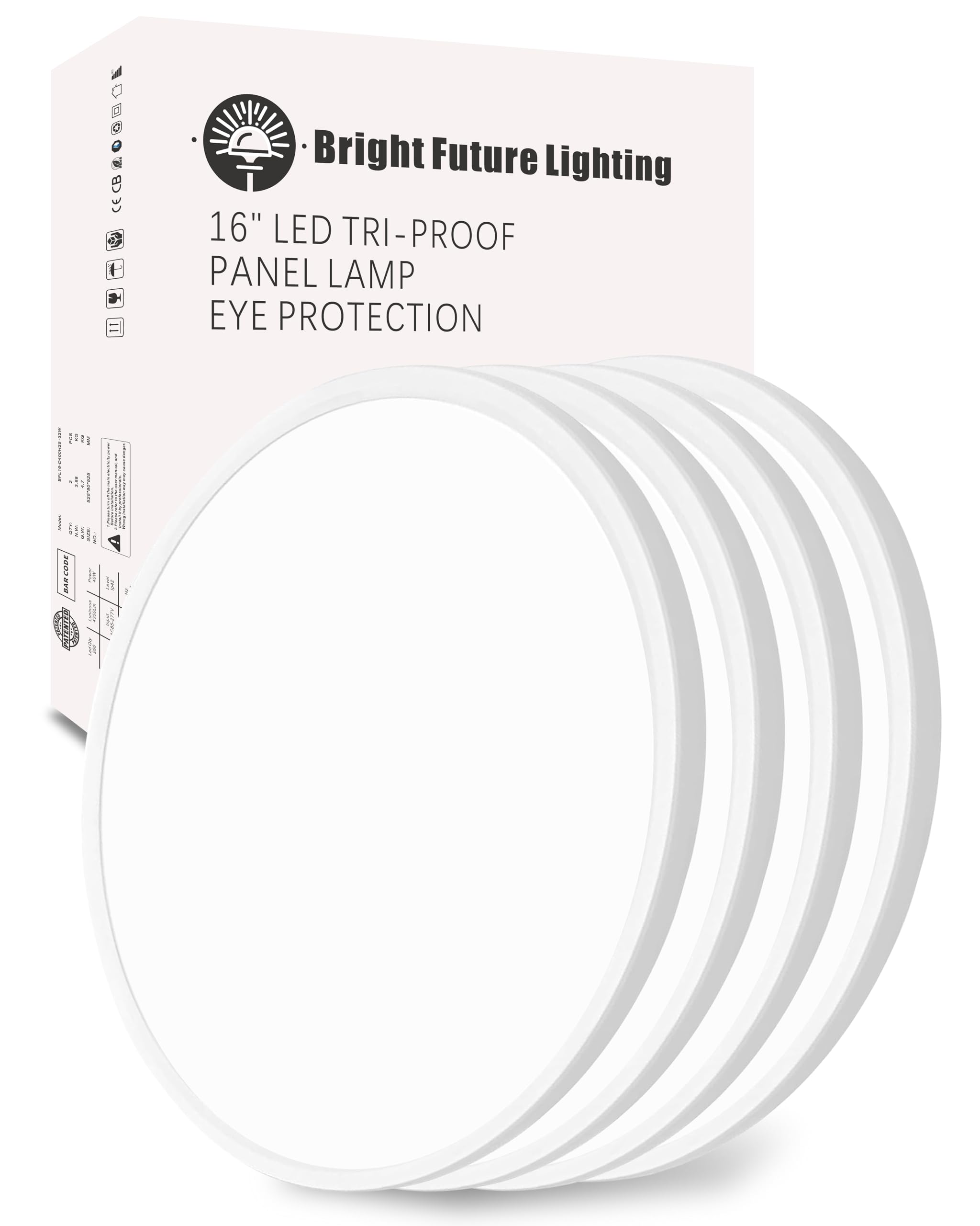 LED Flush Mount Ceiling Light,16Inch Led Ceiling Light,Round 32w 3480lm 3000k,4000k,6000k CCT Selectable,Flat Panel Super Slim L