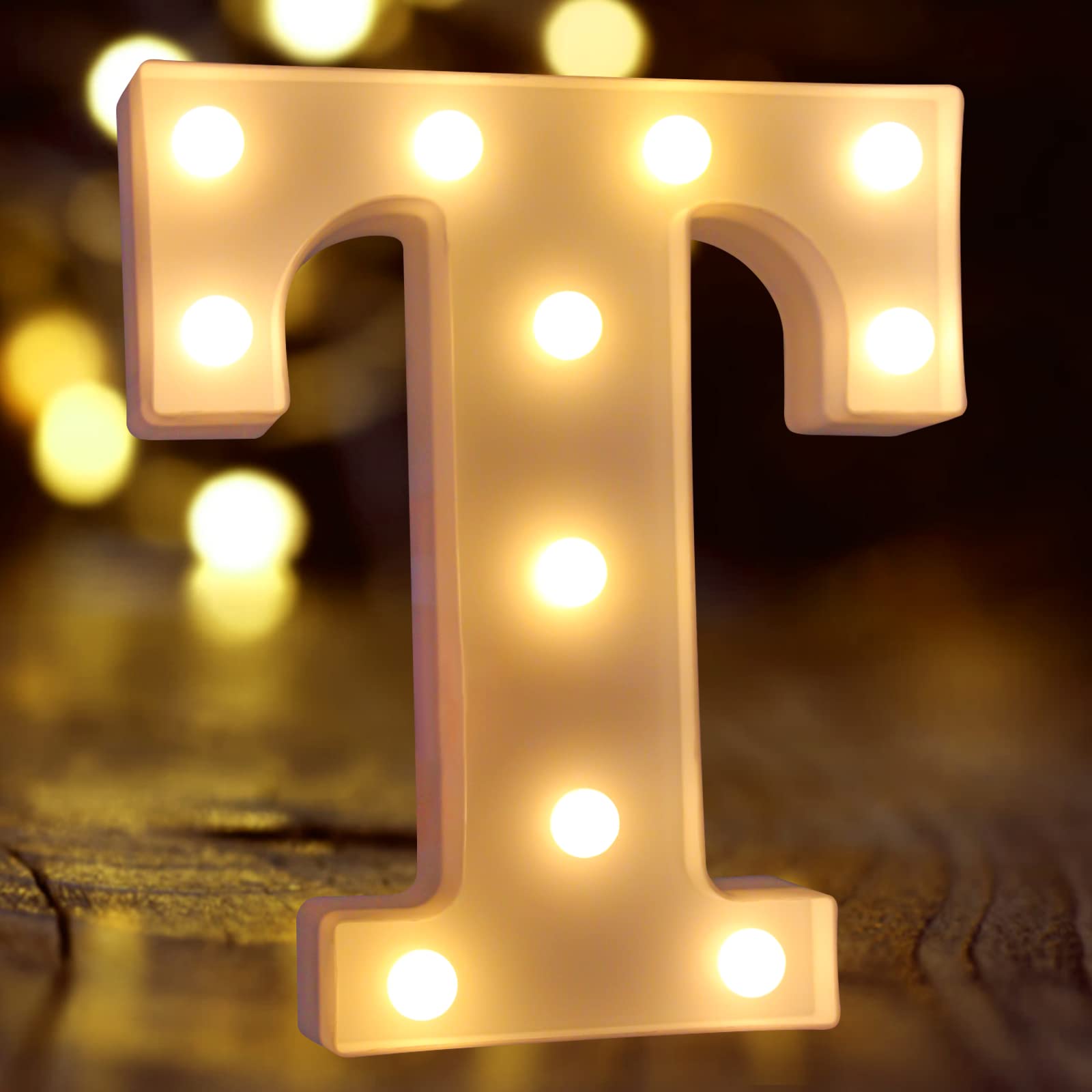Laerjin Marquee Letters With Lights - Decorative Led Light Up Number Sign For Night Light Wedding Birthday Party Christmas Home