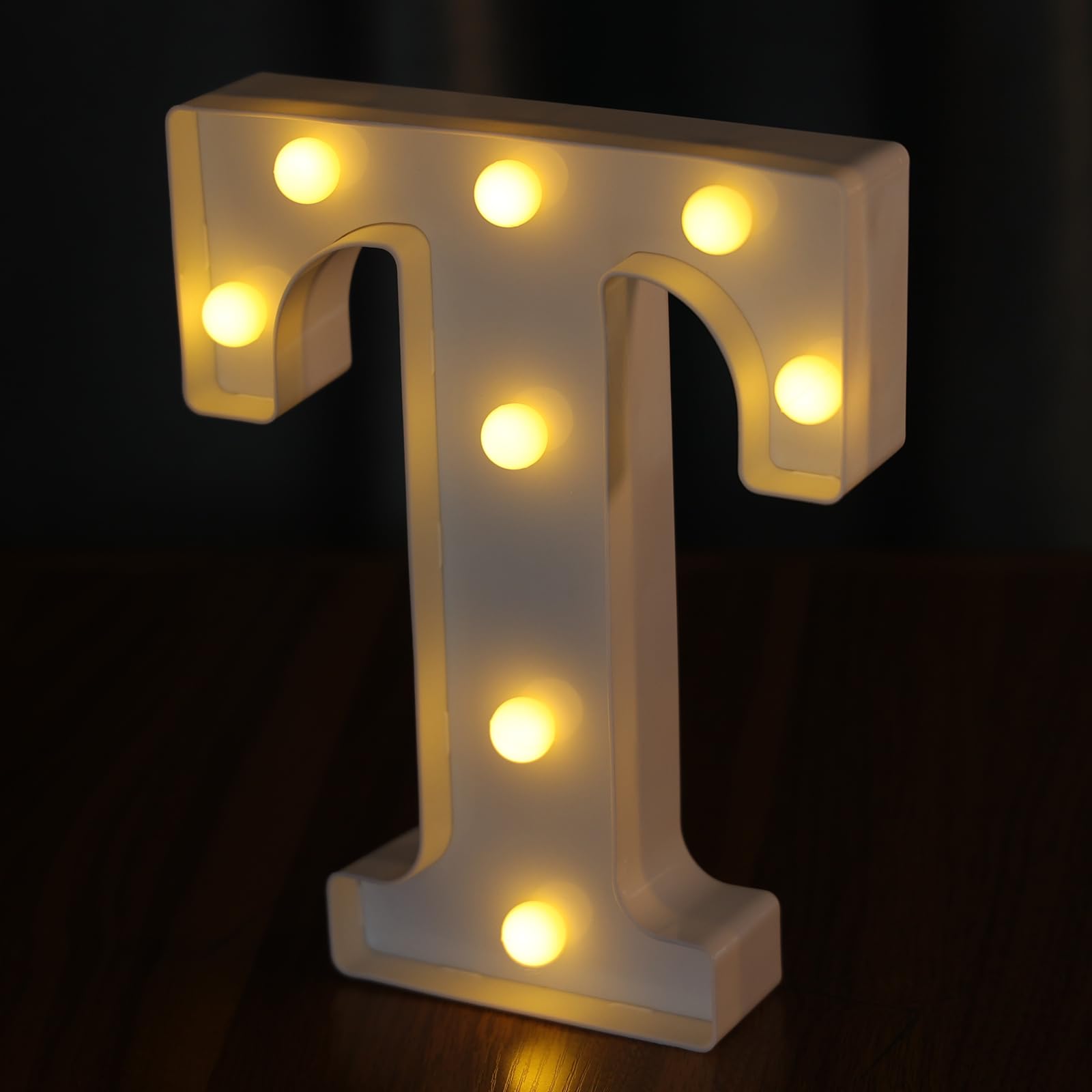 IFDGCTK Light Up Letters - LED Alphabet Lights, Battery Powered, Warm Light, Medium Size, Acrylic Decor for Parties and Home
