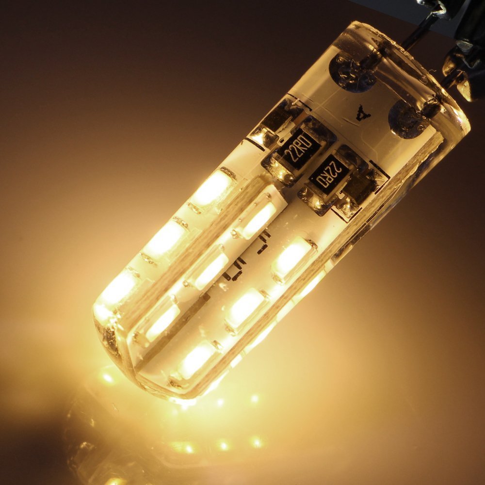 RA RAYHOO G4 LED Bulbs 1.5W AC/DC 12V 10pcs Warm White 3000K Halogen Replacement