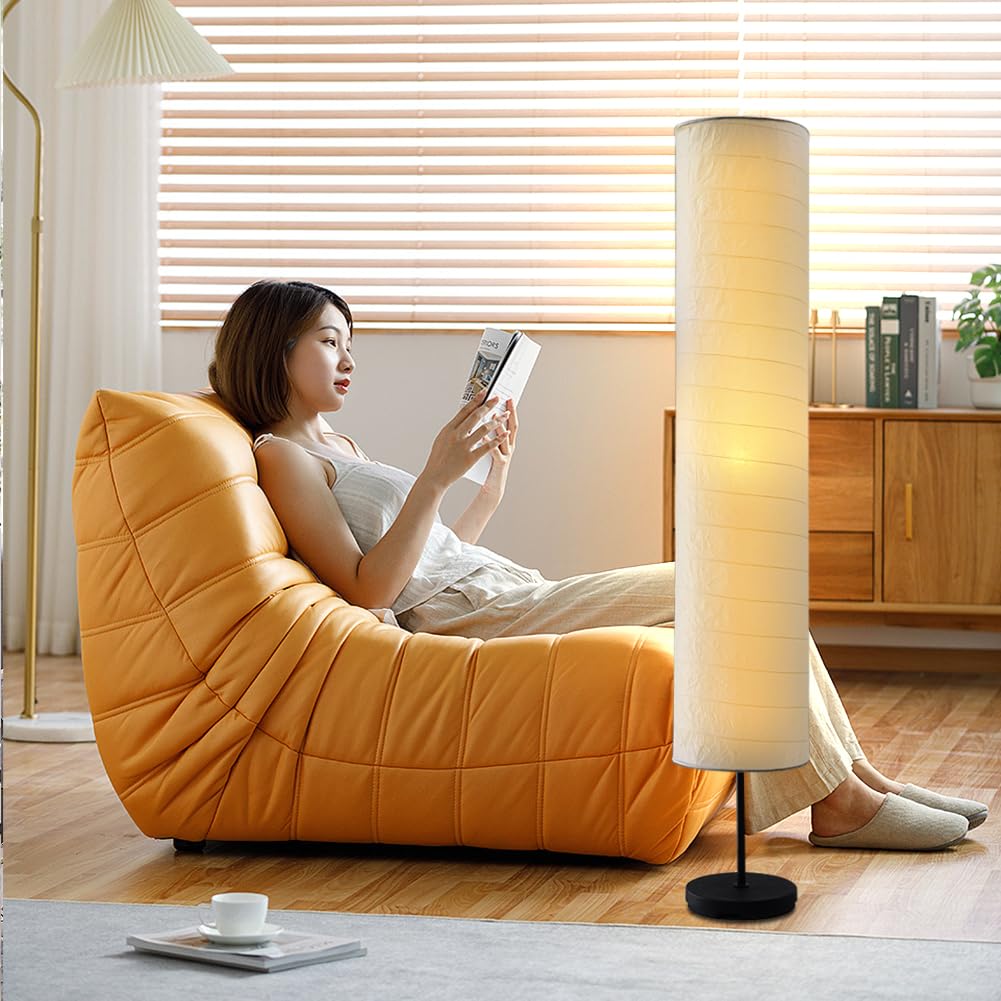 Fosinz Paper Floor Lamp Floor Lamps Paper And Chrome Standing Lamp Room Decoration Festival Lantern Light Bedroom Dresser Living