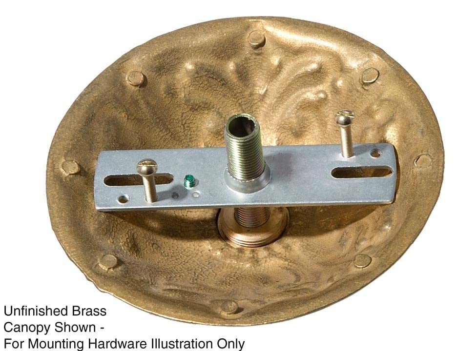 B&P Lamp Antique Brass Finish Cast Brass Canopy Kit Model 11877A