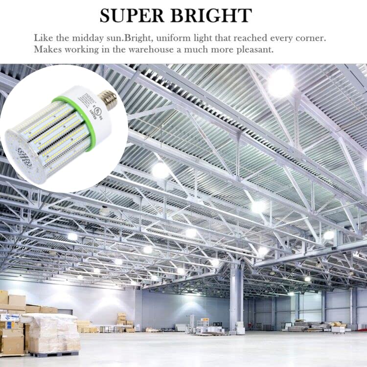 Tsexes 480V 200W Led Corn Light Bulb, 28000Lm E39 Large Mogul Base, 5000K (800W Metal Halide/Hid/Hps Replacement), Led Lamp For