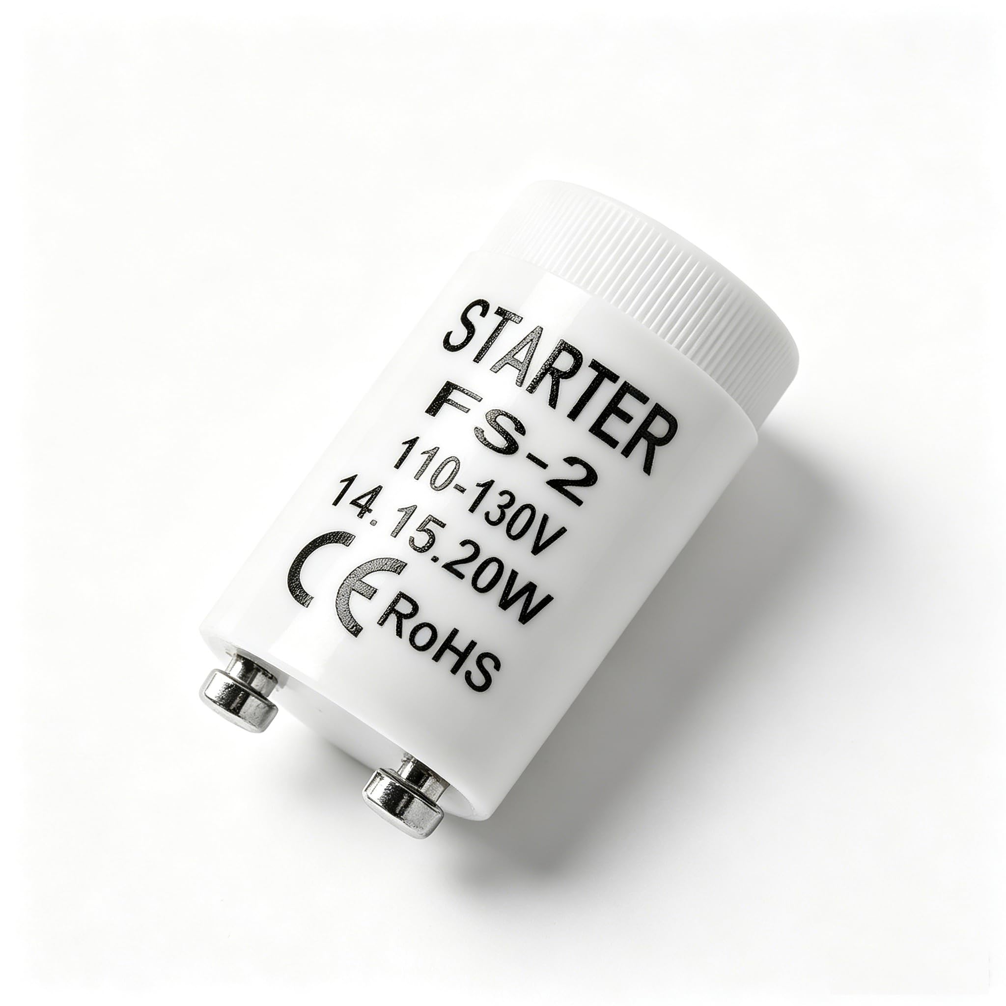 Upgrade FS-2 Fluorescent Lamp Starter for 14W  15W  20W Indoor/Outdoor Fluorescent Fixtures  FS-2 Starter Tube  Compatible with Leviton 12409 FS-2 Fluorescent Starter