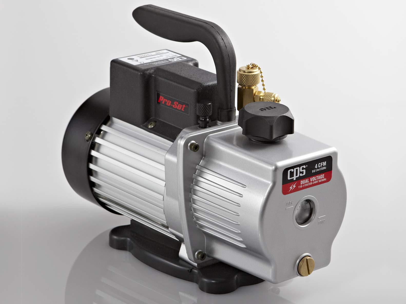 CPS VP4D Vacuum Pump| High-Performance 4 CFM Dual Stage | Compact Design for HVAC/R Applications | Durable; Lightweight & Quiet 